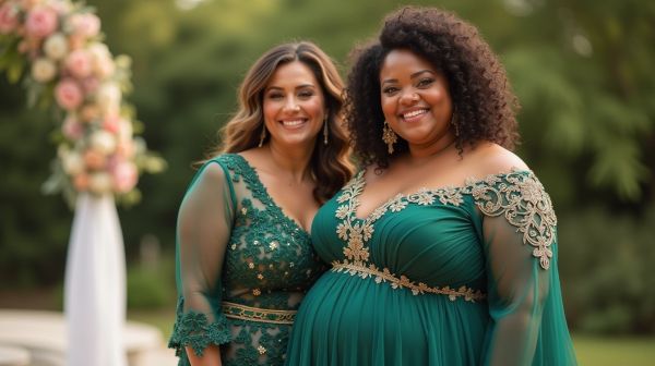 Beautiful plus size dresses for the bride's proud mom