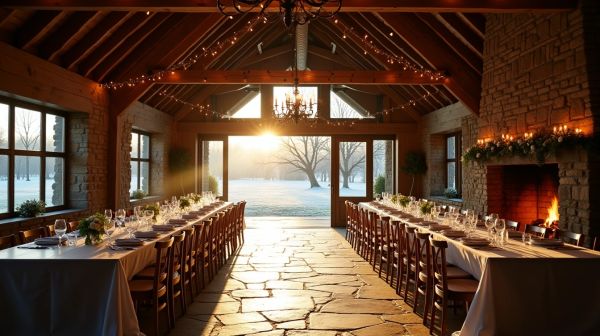 Top 5 Cozy Barn Venues for Winter Weddings in Kent